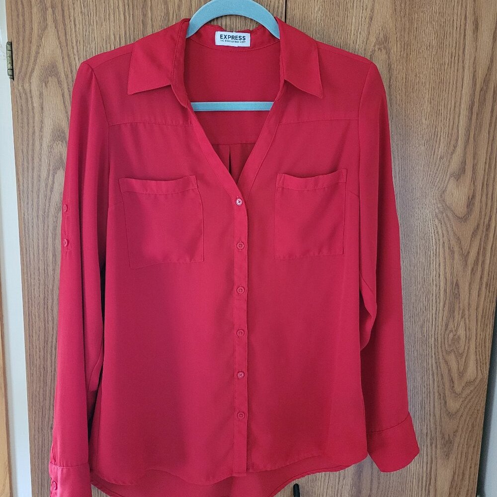 Express Portofino Shirt - Red - Size M